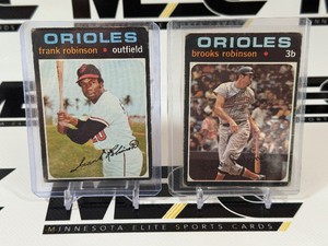 Brooks Robinson and Frank Robinson 1971 Topps Vintage Baseball Lot