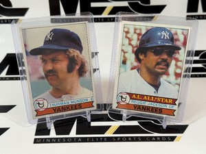 Reggie Jackson and Thurman Munson 1979 Topps Vintage Baseball Lot