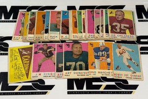 1959 Topps Football 31 Card Vintage Lot