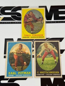 1958 Topps Football 3 Card Vintage Lot