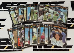 1971 Topps 28-Card Vintage Baseball Lot