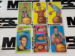 1970-71 Topps Basketball Tallboys 6 Card Vintage Lot - #1