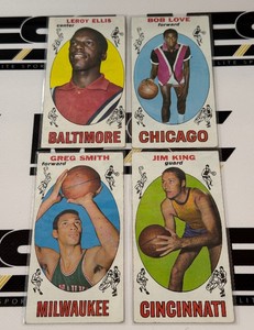 1969-70 Topps Basketball Tallboys 4-Card Vintage Lot - #1