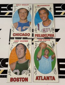 1969-70 Topps Basketball Tallboys 4-Card Vintage Lot - #2