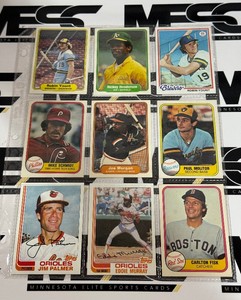 ALL HOFsBIG STARS 1978-1982 Vintage Vasevall Lot - Yount, Henderson, Molitor and More - #24