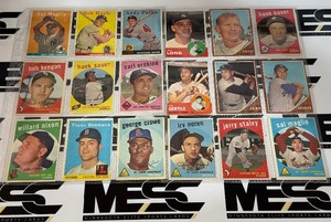 18-Card Vintage Baseball Card Lot 1958-1962 - #47 - Solid Names and Cards