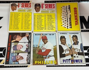 1967 Topps 6 Card Vintage Star Lot - Mays, Marichal, Killebrew, Allen, Stargell and More
