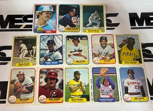 13- Card HOF  Big Star Early 1980s Baseball Card Lot - Ozzie, Yount, Reggie, Carew, and More