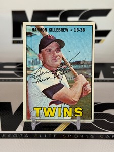Harmon Killebrew Autographed 1967 Topps #460 Vintage Minnesota Twins Baseball Card