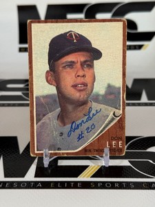 Don Lee Autographed 1962 Topps #166 Vintage Minnesota Twins Baseball Card