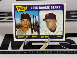 Garry Dotter Autographed 1965 Topps #421 Rookie Stars Vintage Minnesota Twins Baseball Card