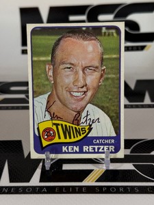 Ken Retzer Autographed 1965 Topps #278 Vintage Minnesota Twins Baseball Card
