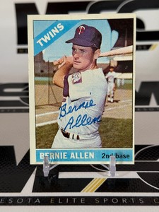 Bernie Allen Autographed 1966 Topps #327 Vintage Minnesota Twins Baseball Card