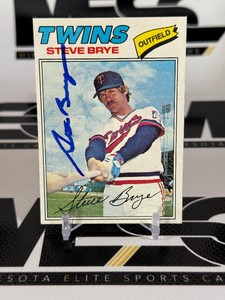 Steve Brye Autographed 1977 Topps #424 Vintage Minnesota Twins Baseball Card