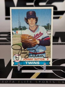 Johnny Sutton Autographed 1979 Topps #676 Vintage Minnesota Twins Baseball Card