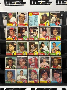 1963 Topps Baseball 25-Card Vintage Lot #2 - Numbers 71-136 (nice cards, no duplicates)