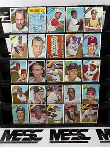 1966 Topps 25-Card Vintage Baseball Lot - #3