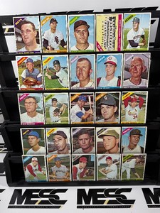 1966 Topps 25-Card Vintage Baseball Lot - #5
