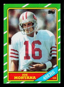 Joe Montana 1986 Topps #156 Vintage Football Card