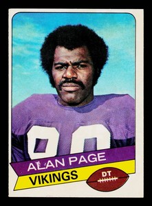 Alan Page 1977 Topps Holsum Bread #18 Vintage Minnesota Vikings Football Card