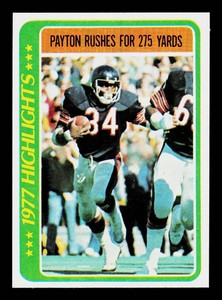 Walter Payton 1978 Topps #3 Vintage Football Card