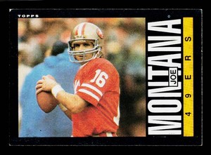 Joe Montana 1985 Topps #157 Vintage Football Card