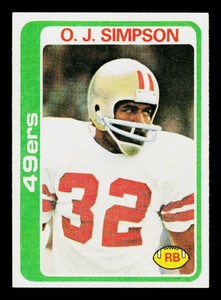 OJ Simpson 1978 Topps #400 Vintage Football Card