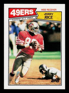 Jerry Rice 2nd Year 1987 Topps #115 Vintage Football Card