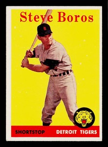 Steve Boros 1958 Topps #81 Vintage Baseball Card