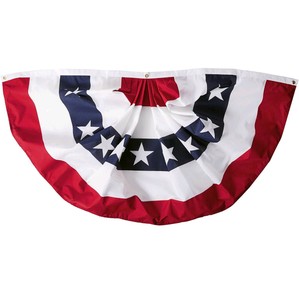 Liberty Flags 3 x 6 Pleated Fan Patriotic Decoration (Set of 2)