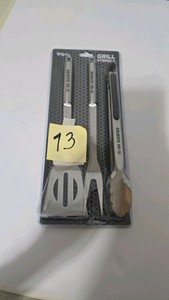 $30 3-Piece Stainless Steel Grill Utensil Set