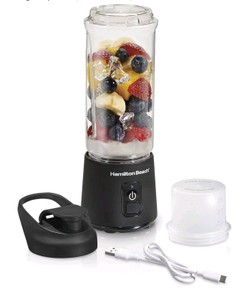 $34 Hamilton Beach 14 oz Personal Blender with Leak-Proof Travel Lid, Black