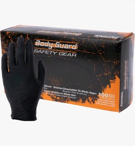 Fastenal Body Guard Nitrile Disposable Gloves, Size Medium, 100 Count