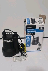 Lot 52  Everbilt 16 HP Submersible Utility Pump (SUP54-HD)
