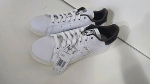 $100  Lot 85  adidas Originals Stan Smith Womens Sneakers, WhiteBrown, Size 7.5 (IF7003)