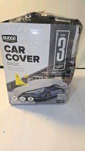 $35  Lot 93  Budge Basic Car Cover, Size 3 for Midsize Vehicles (Fits 143 to 168)