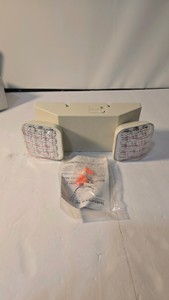 Lot 111  LED Emergency Light, Dual Adjustable Heads, Battery Backup