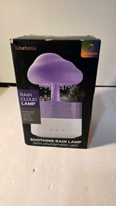 Lot 114  Litehaus LED Rain Cloud Lamp, Multicolor