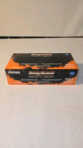 Lot 124  Body Guard Safety Gear Nitrile Disposable Gloves, Medium, 3 mil, Box of 100