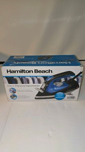 $30  Lot 136  Hamilton Beach 2-in-1 IronSteamer (Model 14525F)