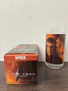 Star Trek Spock & Captain Kirk Character Glasses (Lot of 2)