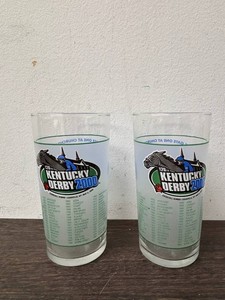 Kentucky Derby 2000 Commemorative Drinking Glasses (Lot of 2)