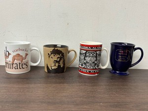 Collectible Starbucks, Alaska & Rotary Ceramic Mugs Mixed Lot of 4