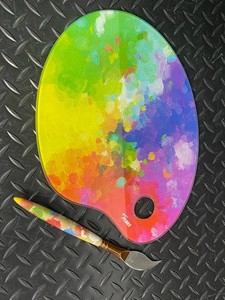 Pylones Artist Palette & Matching Decorative Paintbrush
