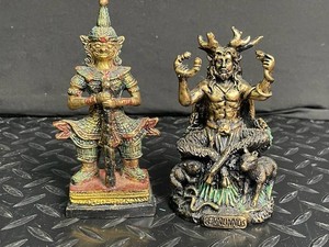 Armored Deity & Cernunnos Figurines Mixed Lot