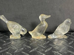 Glass Bird Figurines - Duck, Waterfowl & Songbird (Lot of 3)