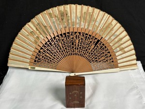 Casa De Diego Madrid Folding Fans & Wooden Case Mixed Lot