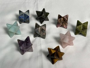 Natural Stone Merkaba Star Collection (Lot of 9)