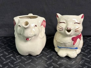 Elephant & Cat Ceramic Teapots