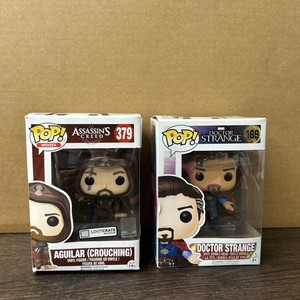 Funko Pop Assassins Creed Aguilar & Doctor Strange Mixed Lot